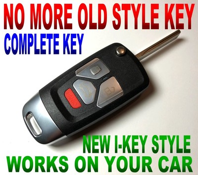 I-KEY STYLE FLIP KEY REMOTE FOR 13-2018 FORD C-MAX CHIP KEYLESS ENTRY ALARM FOB