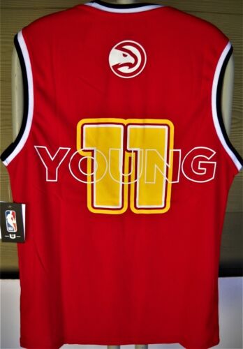ATLANTA HAWKS TRAE YOUNG UNISEX JERSEY WITH NAME, #11 & TEAM LOGO (ADULT LARGE) - Picture 1 of 5
