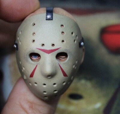 JASON VOORHEES,1/6 HEAD SCULPT,MASK SET,FRIDAY THE 13TH,CUSTOM