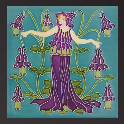 COLUMBINE FLOWER by Walter Crane