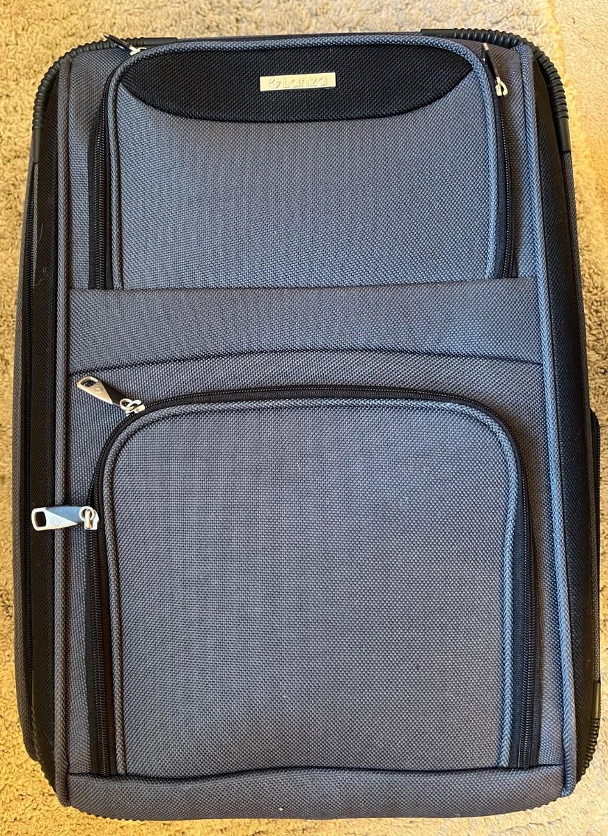 Lanza Roam Expandable Suitcase Grey 53x36x26cm (approx) UK