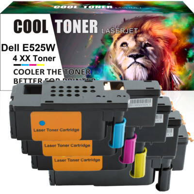 4 XXL Toner für Dell E525W E 525 W E 525W E525 W E525W 593-BBLN 593-BBLL