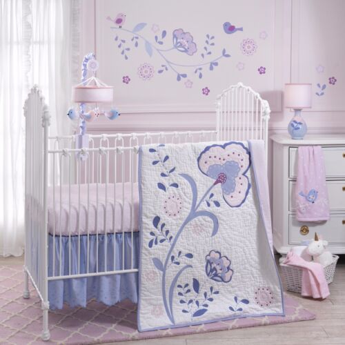 Lambs & Ivy 4 Piece Baby Nursery Crib Bedding Set Mackenzie NEW - Picture 1 of 1