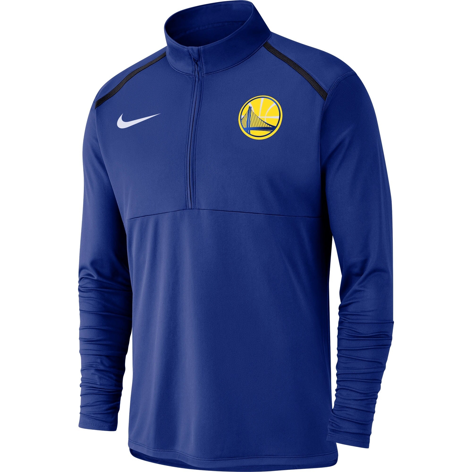 [941370-495] Мужской пуловер с логотипом Nike NBA Golden State Warriors на молнии 1/4