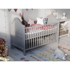 Harriet Bee Cot Bed (Grey) & Mack + Milo Mattress