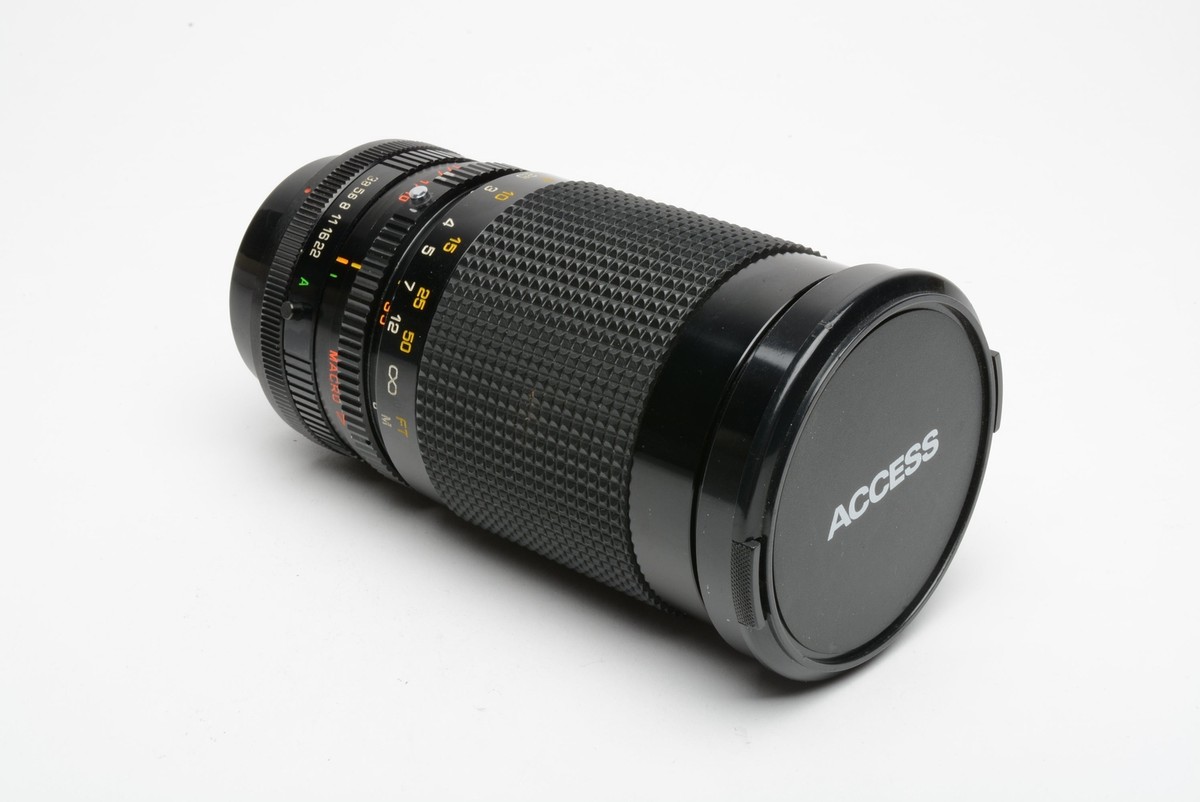 Access P-MC 35-200mm f3.8-5.3 Macro zoom lens for Canon FD Mount