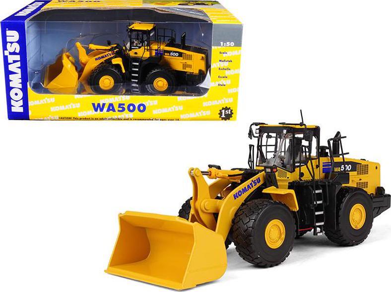 ミニカー KOMATSU WA-5 Wheel Loader Komatsu WA500-7 Wheel Loader 1/50 Diecast Model by First