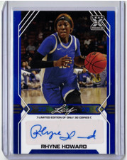 RHYNE HOWARD 22/23 Leaf Draft Auto Autograph Signed Rookie Atlanta Dream /30