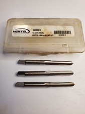 Hertel HSS 12-24 H3 Four Flute Hand Tap Three Piece Set Made in USA
