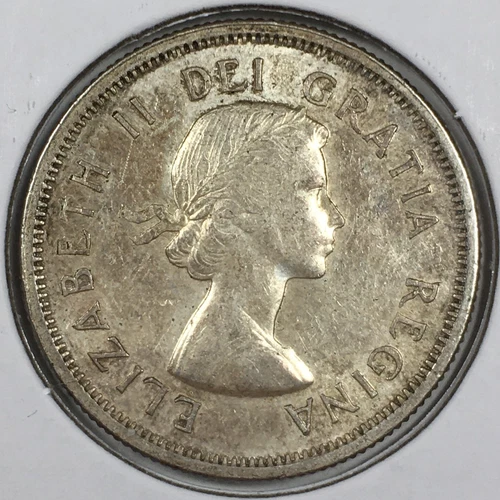 1962 Canada 25 Cents - Elizabeth II - About Uncirculated (AU) KM#52 - 6862