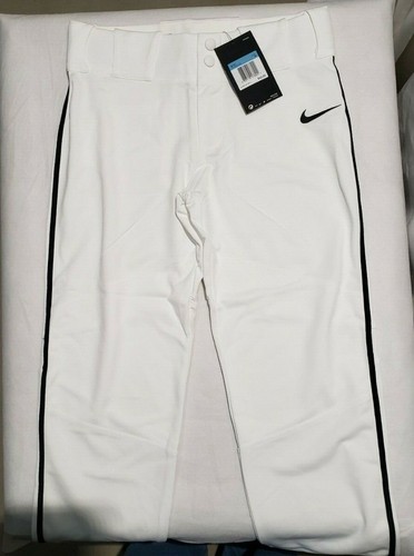 New Nike Boy's Baseball Pants White 