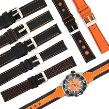 Watch Band to Fit Seiko Monster Orange SKX779  SKX001 SKX781 SRP307 SRP309 