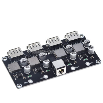 12V 24V to QC3.0/2.0 Car Charger Fast Charge 4 Channel DC Step-Down Module-