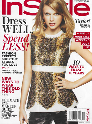 In Style Magazine Taylor Swift Laverne Cox Fashion Ultimate Eye Makeup Guide
