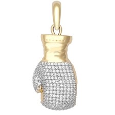 Anhänger Boxhandschuh 9 kt Gelbgold Damen Sc...
