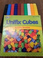 Didax UNIFIX Cubes,100 Interlocking Counting Cubes Activity Book,Math,Complete