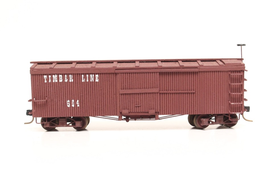 HON3 WOOD LABELLE BUILT BOX CAR KIT TIMBER LINE READY TO RUN + BRASS ...