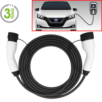 Ladekabel EV Typ 2 22KW 32A 3 Phasen 5m - Tesla BYD MG Volvo BMW Hyundai