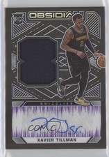 2020-21 Obsidian Rookie Jersey Electric Etch Purple 6/49 Xavier Tillman Auto s3g