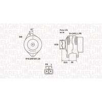 Magneti Marelli Lichtmaschine Generator 90A Passend FüR Hyundai I20 I30