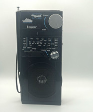 Steepletone Portable AM/FM MW LW Radio Black S6202B Type G Plug Headphone