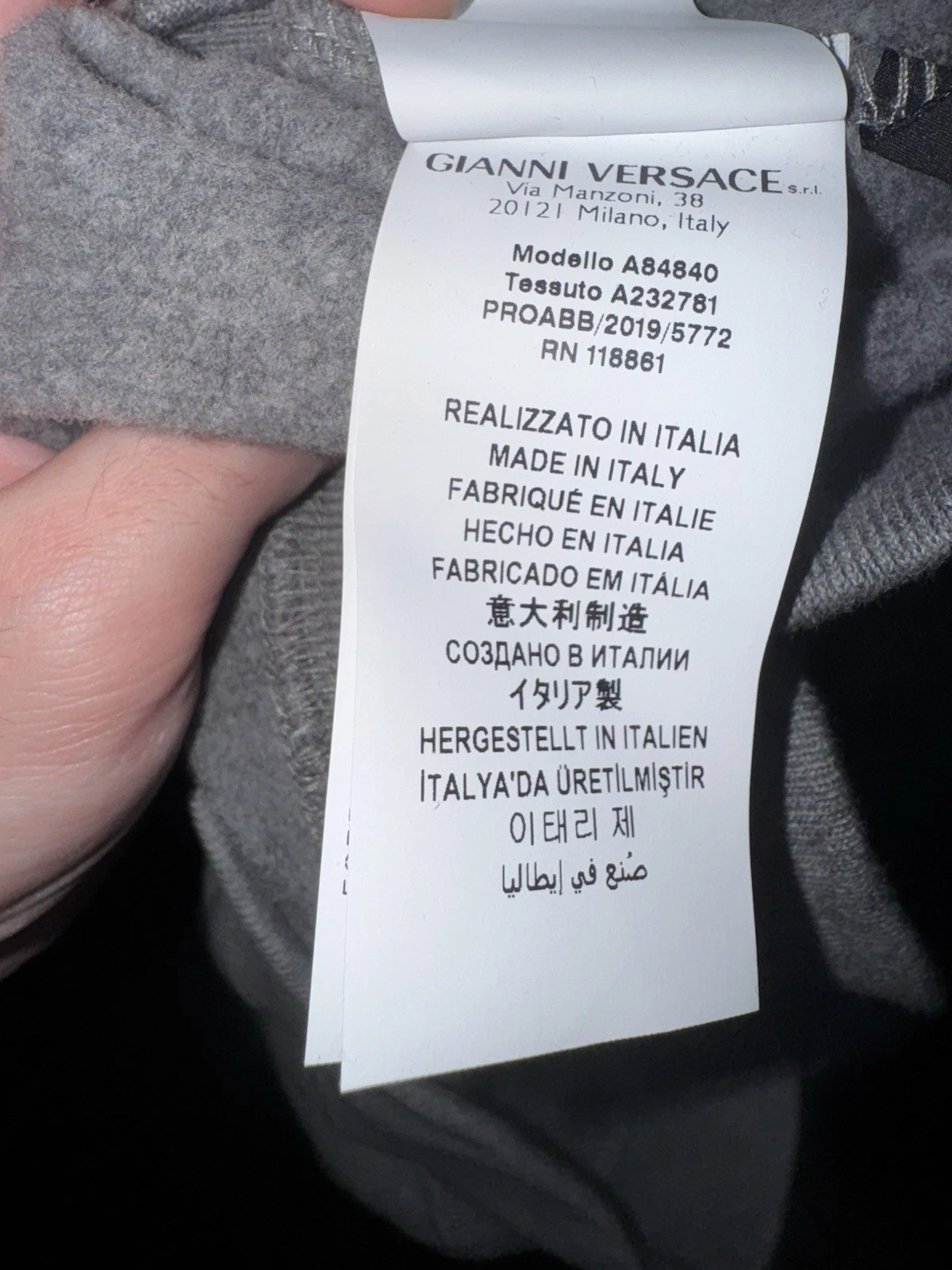 Versace Hoodie Grey
