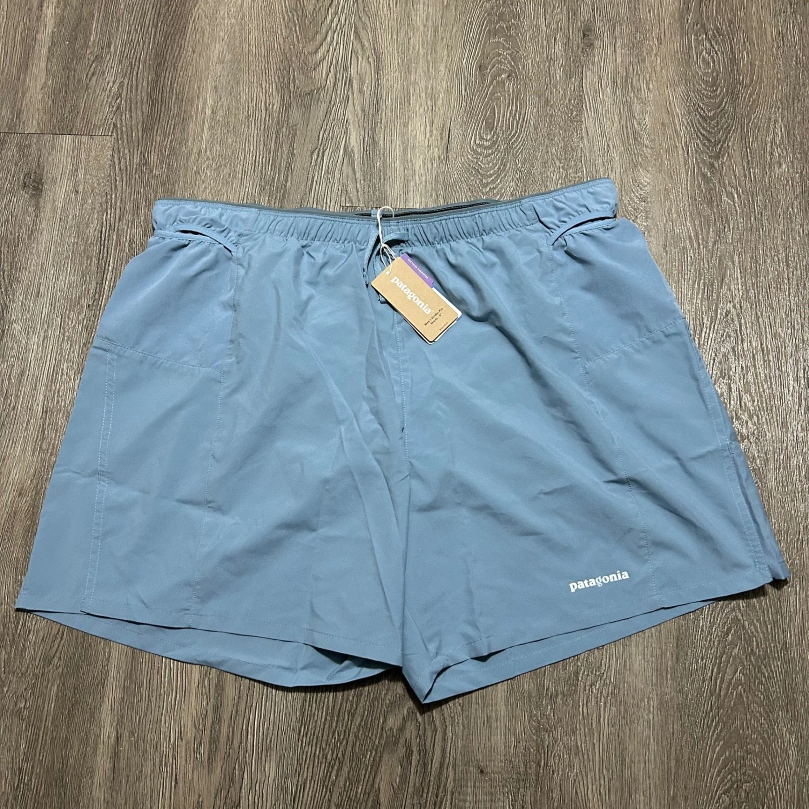 Patagonia Strider Pro Shorts XL Blue 5" Inseam Running Trail Active New NWT