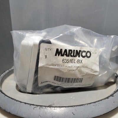 Marinco EZ LK Inlet w/ Enclosure Export, 32A, 220V, 6351EL-BX
