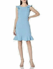 NEW NINE WEST BLUE CAREER SHEATH DRESS SIZE 12