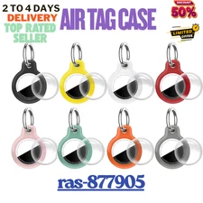 Airtag Holder Air Tag Case with Keychain, Lightweight, Anti-Scratch, Case only