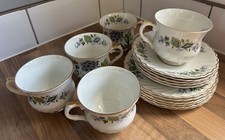 Old Foley James Kent Ltd Tea Set 5 - Tea Cups  and Saucers, 6 Small Plates