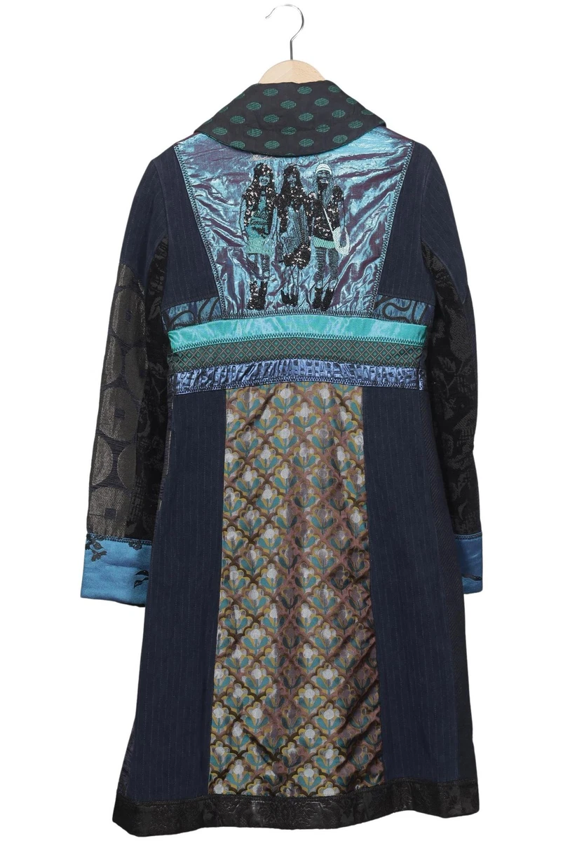 Desigual Mantel Damen Jacke Parka Gr. 38 Baumwolle Wolle Mehrfarbig #eqxflb0