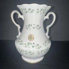 Royal Tiara Shamrock double handled vase