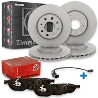 4X Zimmermann Bremsscheiben + BeläGe Vorne + Hinten Passend FüR BMW X3 (F25)