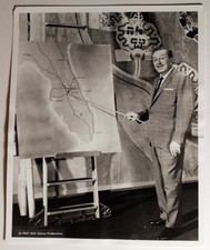 Walt Disney 1966 EPCOT Sound Stage PHOTO Burbank Studio Set Vintage 8x10 Glossy