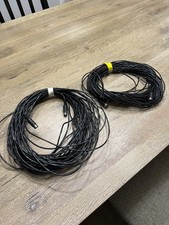Two 2 DIN 6 PIN Male Plug Cables, 6 PIN DIN Male to Male AV Adapter, 100' each