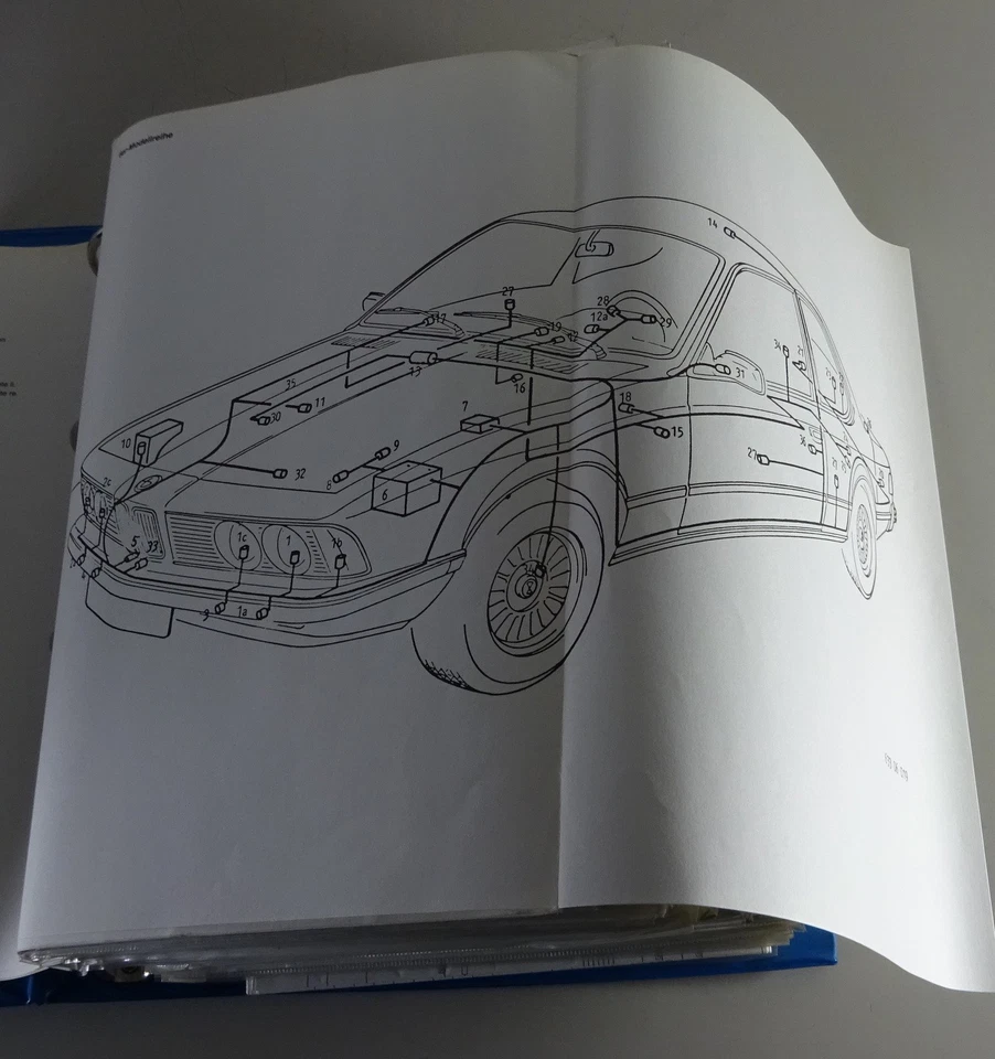 Manual de Taller/Eléctrico Diagramas Cableado BMW 6er E24 / 7er E23 Stand 1979 - Imagen 3 de 4