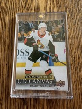 Brady Tkachuk 2018-19 UD Clear Cut Rookie Debut Canvas RC USA!!! Gold Medal!!!