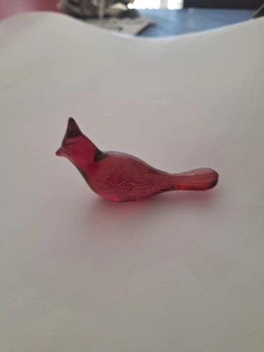 VTG. Fenton Glass Ruby Red /Amberina Cardinal Figurine