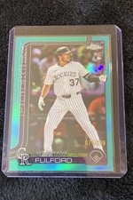2025 Topps Chrome Update Series - Braxton Fulford Teal Refractor /299 (RC)