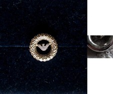 SILBERNER OHRSTECKER - EINZELSTÜCK - KRISTALL - EMPORIO ARMANI - 925er