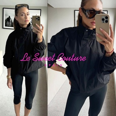 MASSIMO DUTTI WOMAN NWT FW25 High neck technical puffer jacket BLACK  6784/509