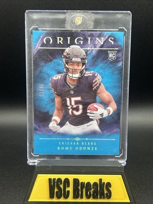 2024 Panini Origins - Rookies Rome Odunze #105 Turquoise /25 (RC)