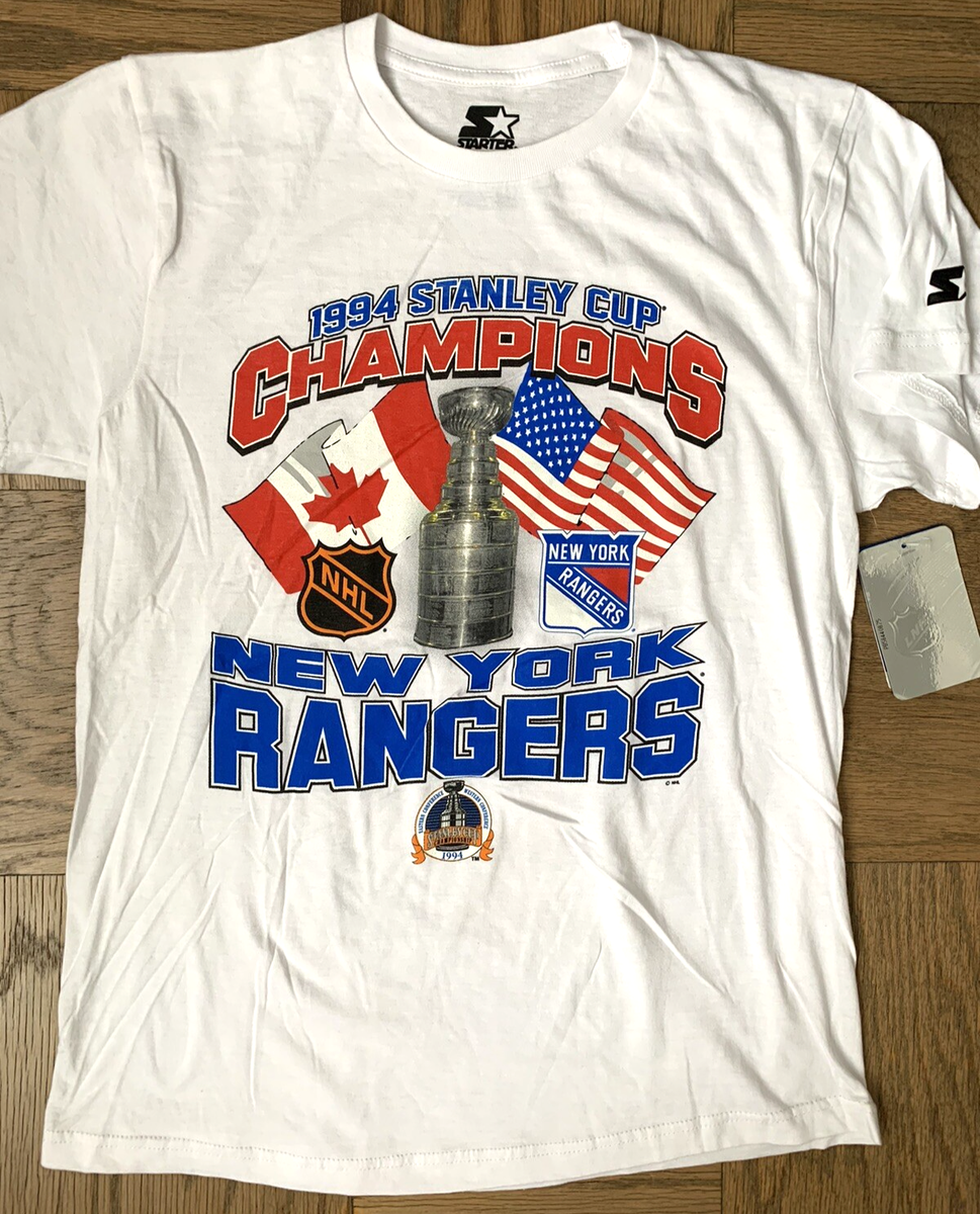 NY RANGERS SHIRT MEDIUM STARTER 1994 STANLEY CUP CHAMPIONSHIP 25