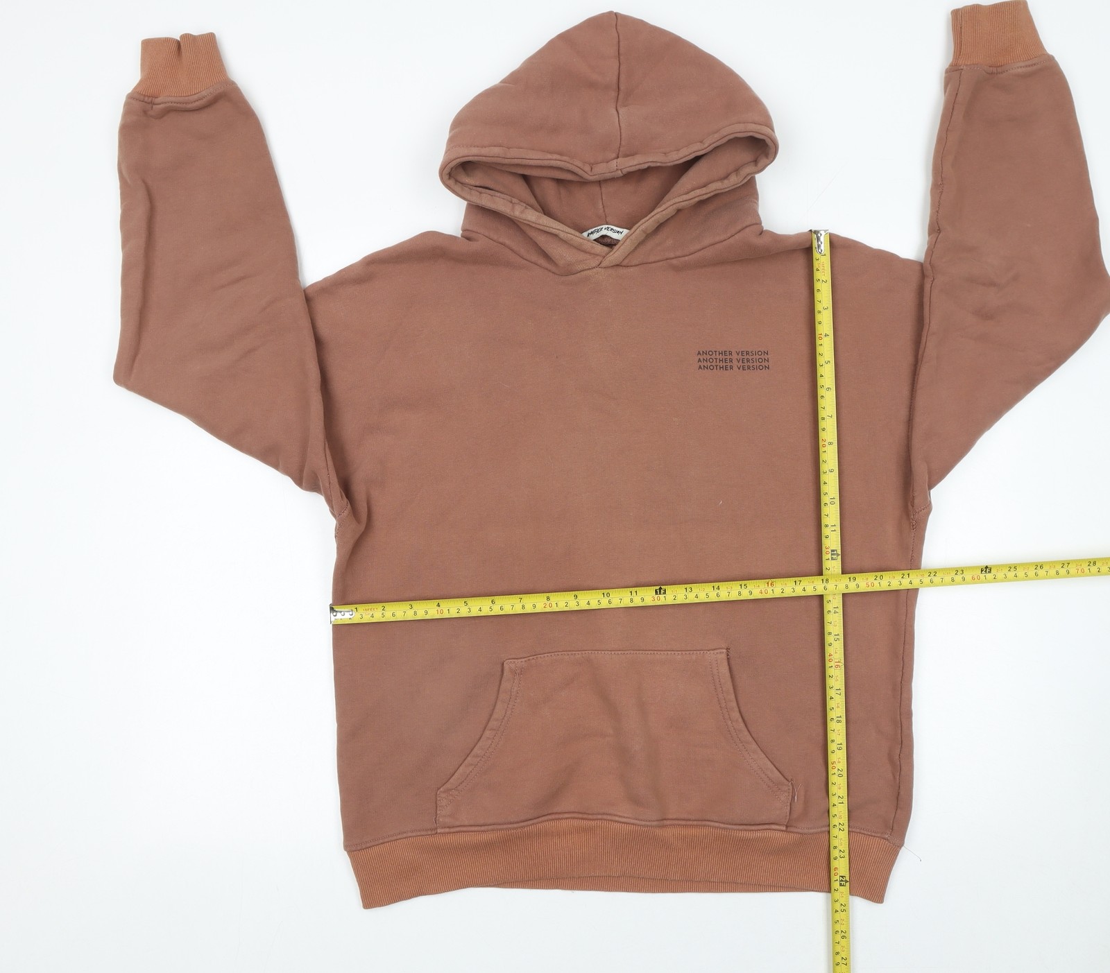 Another Version Women’s Brown Pullover Hoodie Siz… - image 2