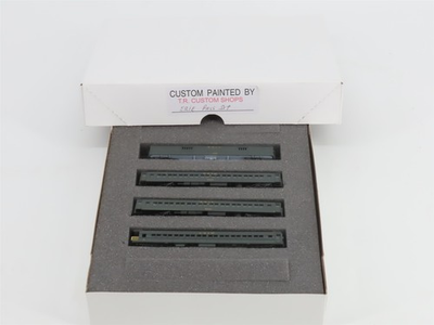 #ad #ad N Scale TR Shops Erie Railway Baggage Coach Obs Passenger Car 4 Pack Pro Custom $99.95