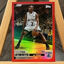 2005-06 Topps Big Game - Chris Paul #120 Red /99 (RC) Foil Refractor RARE!🔥🔥