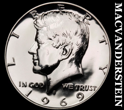 1969-S Kennedy Half Dollar- Silver- Choice Gem Proof Luster No Reserve #J3791