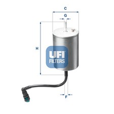 UFI Kraftstofffilter 31.A06.00 Filtereinsatz für PORSCHE 911 996 BOXSTER 986 987