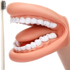 1Pcs Mouth Puppet with Tongue Teeth Mouth Hand Puppet Dental Mouth Model9066